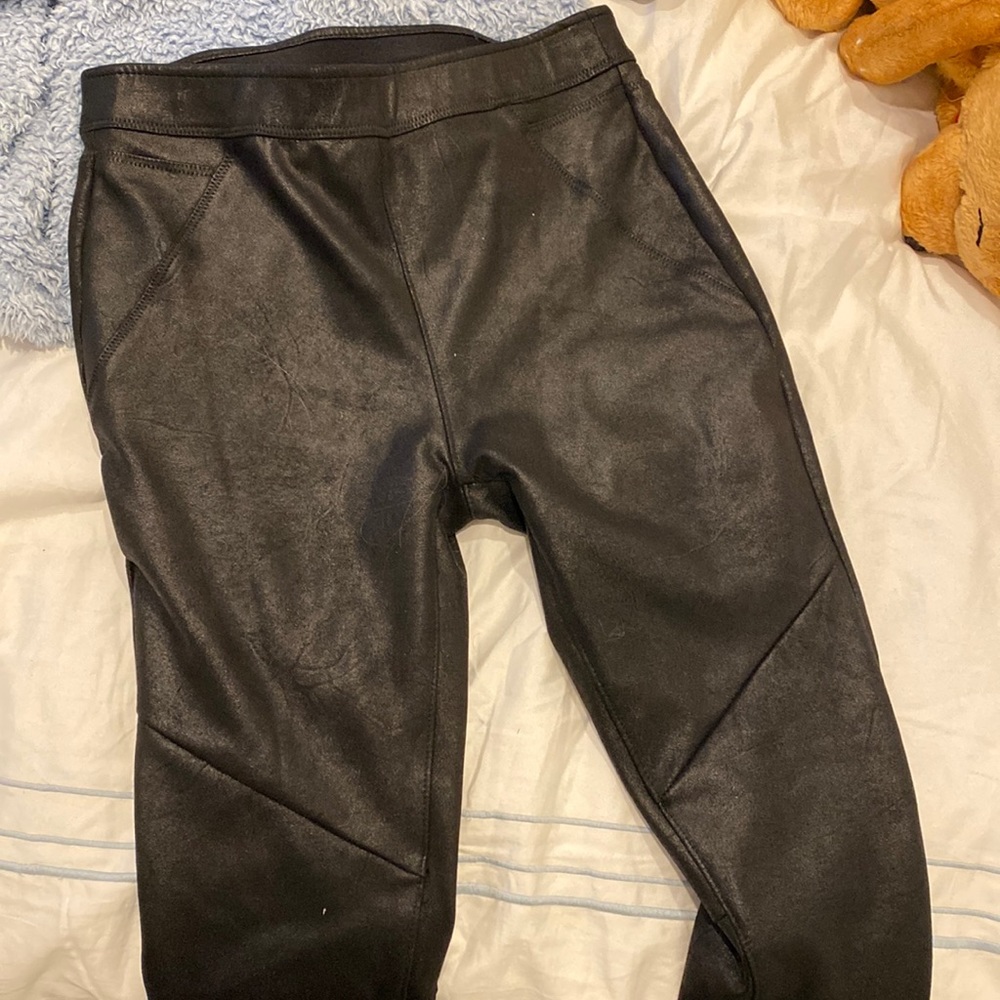 Free people leather leggings